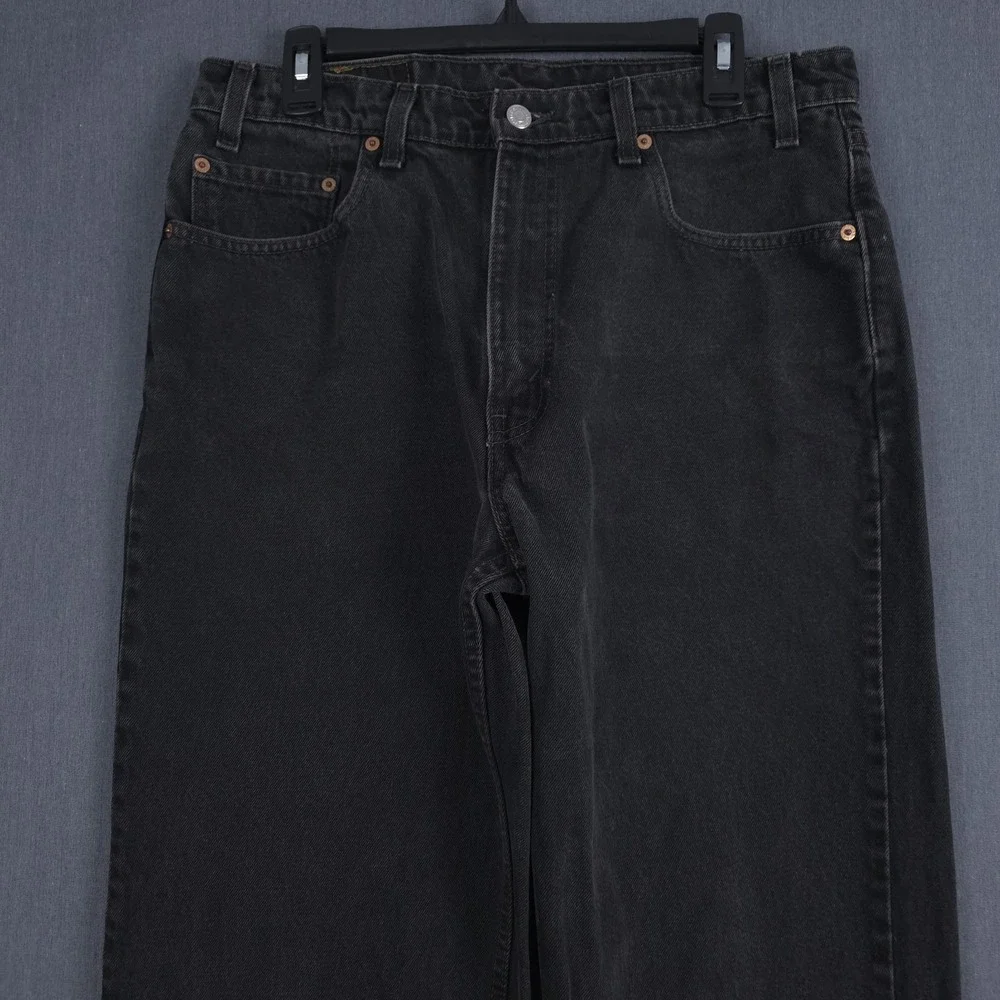 Vintage Levis 550 Relaxed Fit Jeans Mens 36x32 (Fits 33x31) Black Denim 90s